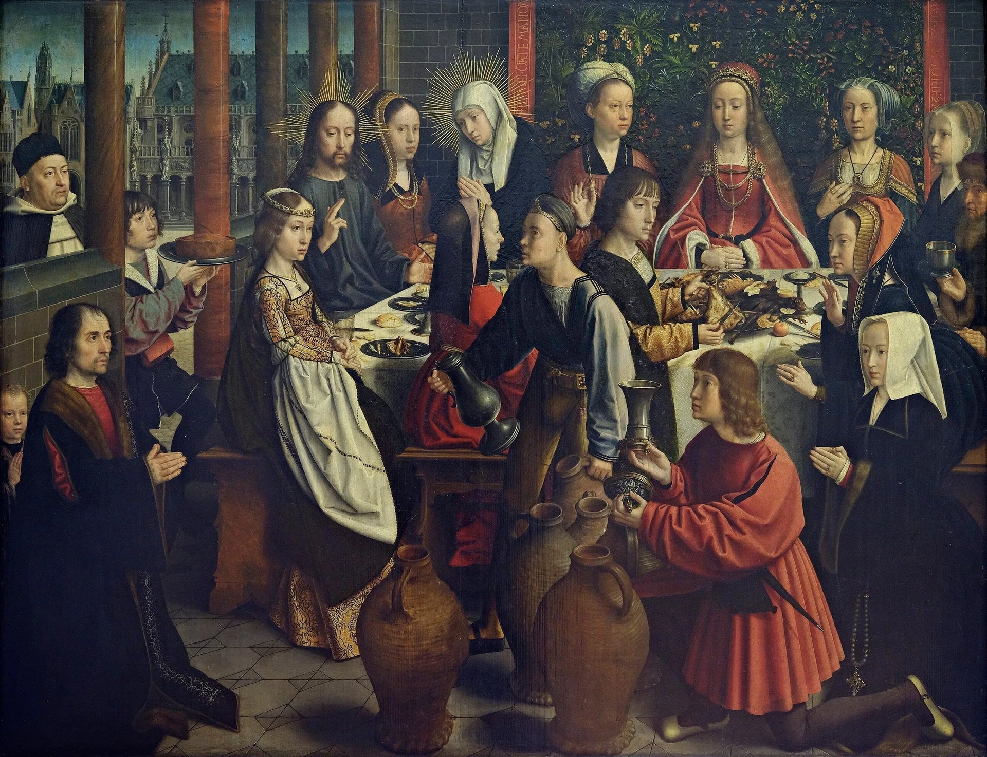 Les Noces de Cana - Gérard David image 1 tableau peint à l’huile sur toile