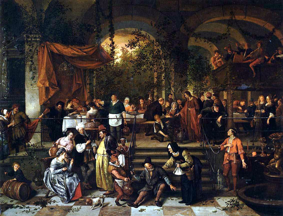 Les Noces de Cana - Jan Steen image 1 reproduction artisanale de tableau