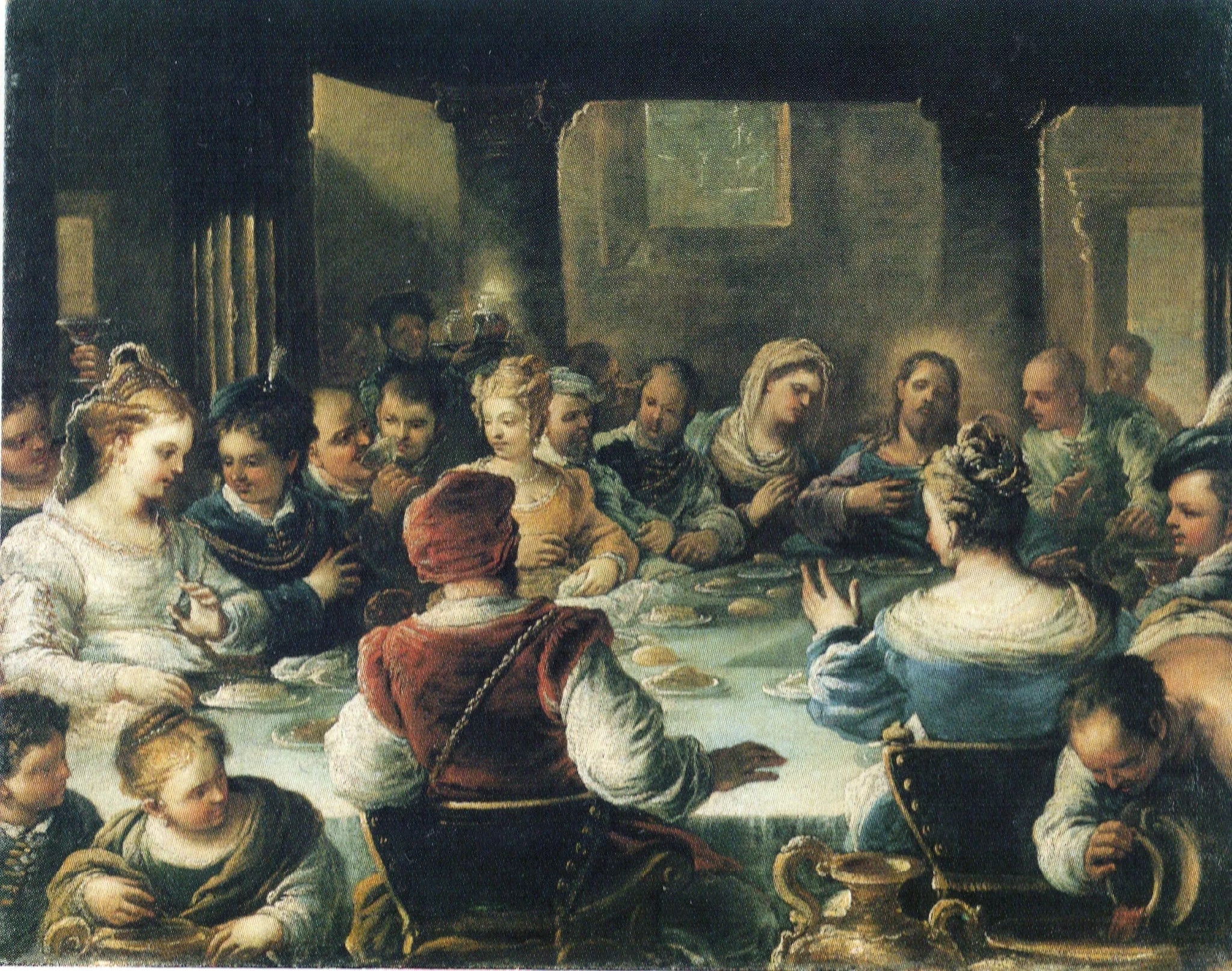 Les Noces de Cana - Luca Giordano image 1 copie peinte à la main à l’huile