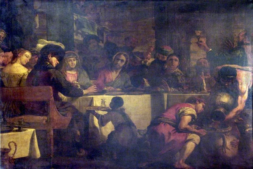 Les noces de Cana - Mattia Preti image 1 copie de tableau peinte à la main