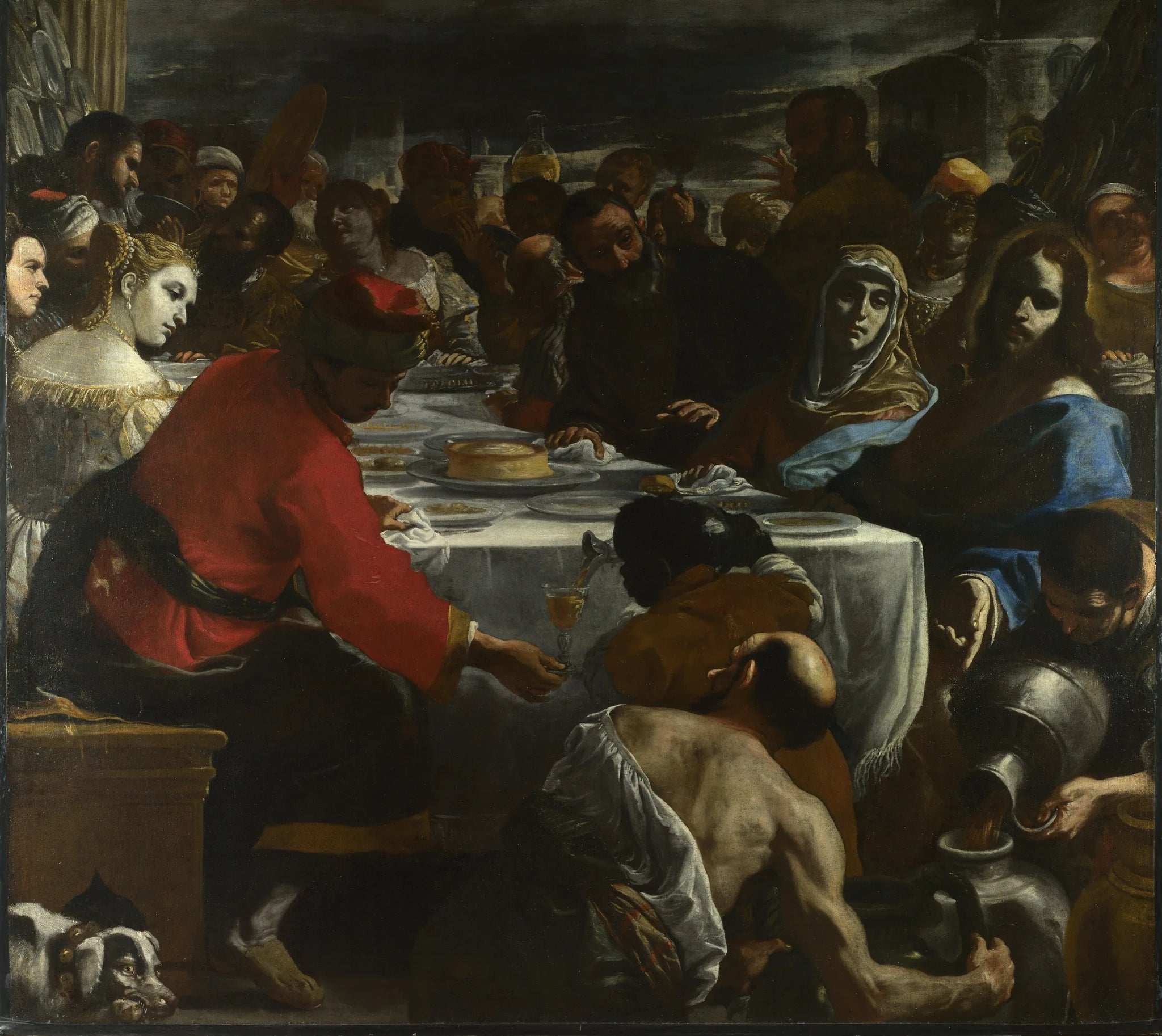 Les Noces de Cana - Mattia Preti image 1 copie peinte à la main à l’huile