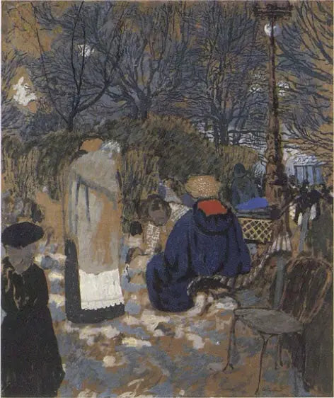 Les nourrices au square des Batignolles - Édouard Vuillard image 1 reproduction artisanale de tableau