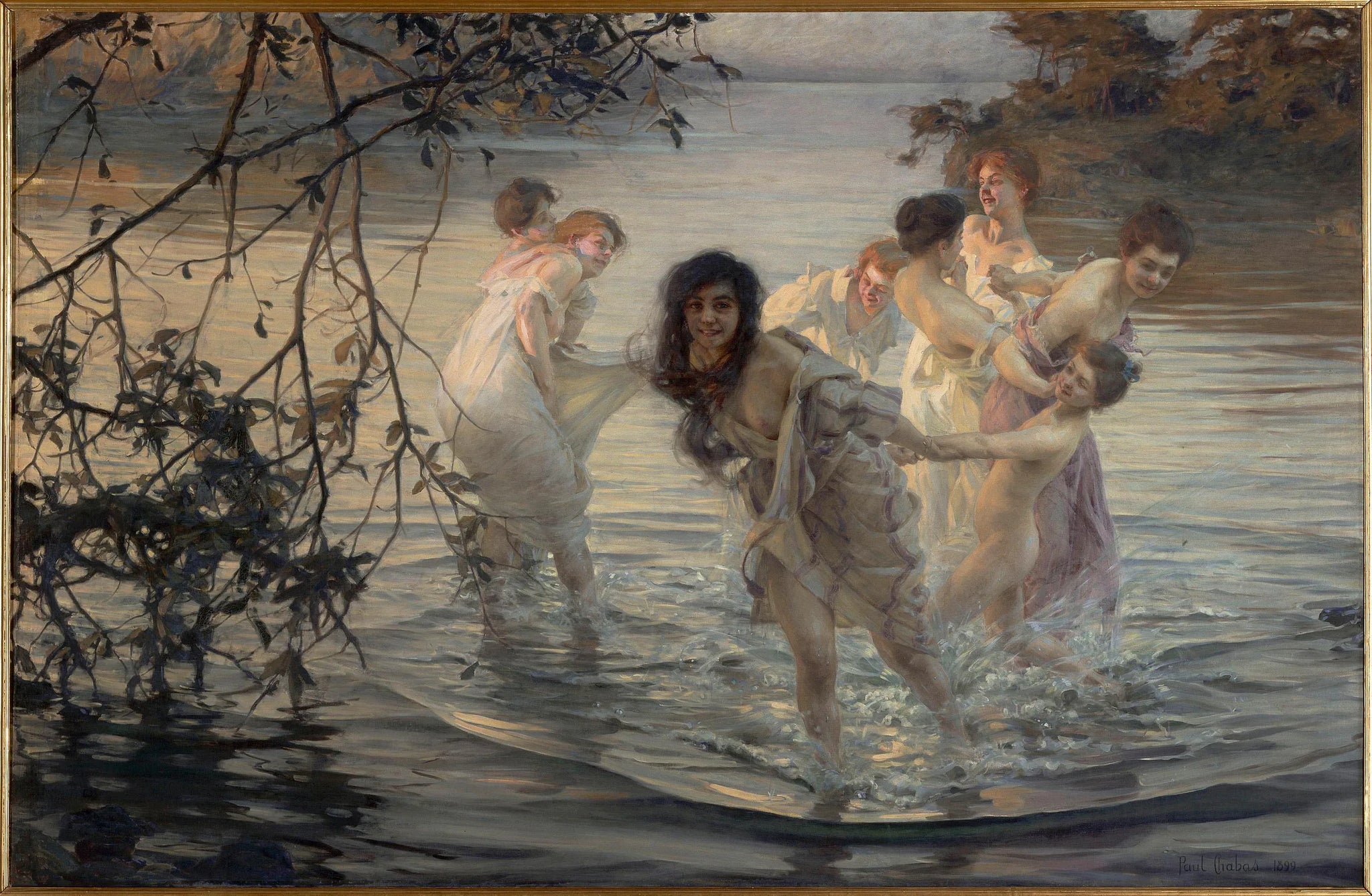 Les Nymphes de danse - Paul Chabas image 1 copie de tableau peinte à la main
