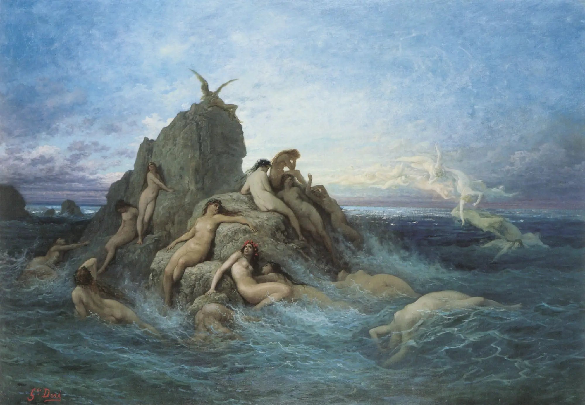 Les Océanides - Gustave Doré image 1 tableau peint à l’huile sur toile
