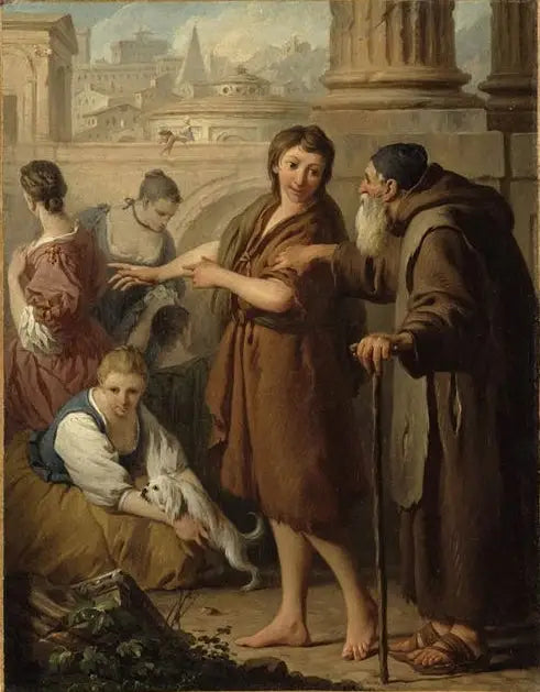 Les Oies du frère Philippe - Pierre Subleyras image 1 reproduction artisanale de tableau