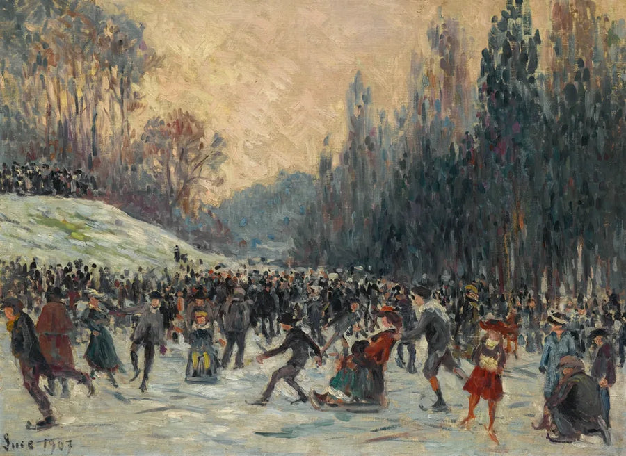 Les Patineurs - Maximilien Luce