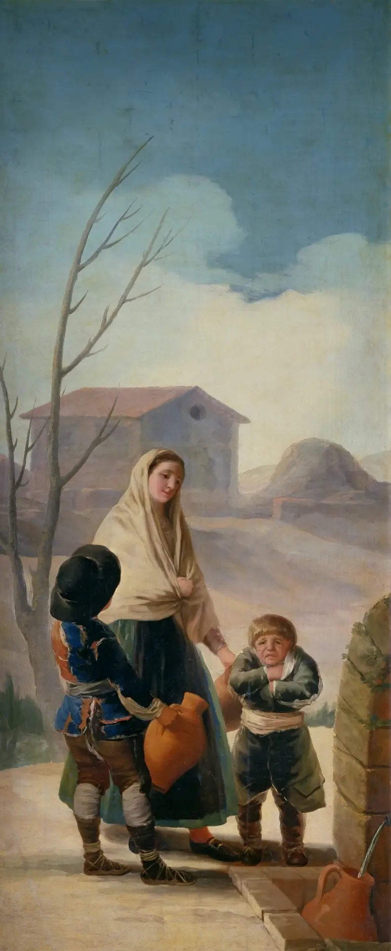 Les Pauvres à la fontaine - Francisco de Goya image 1 reproduction artisanale de tableau