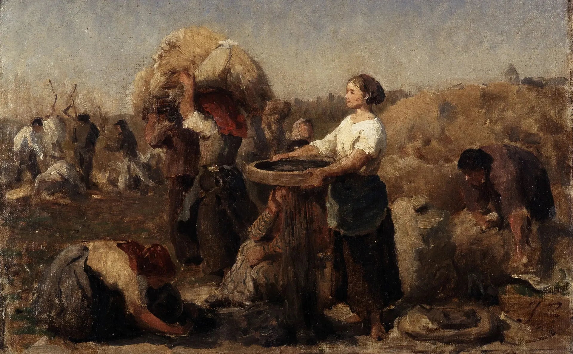 Les Pavots - Jules Breton image 1 reproduction de peinture à l’huile