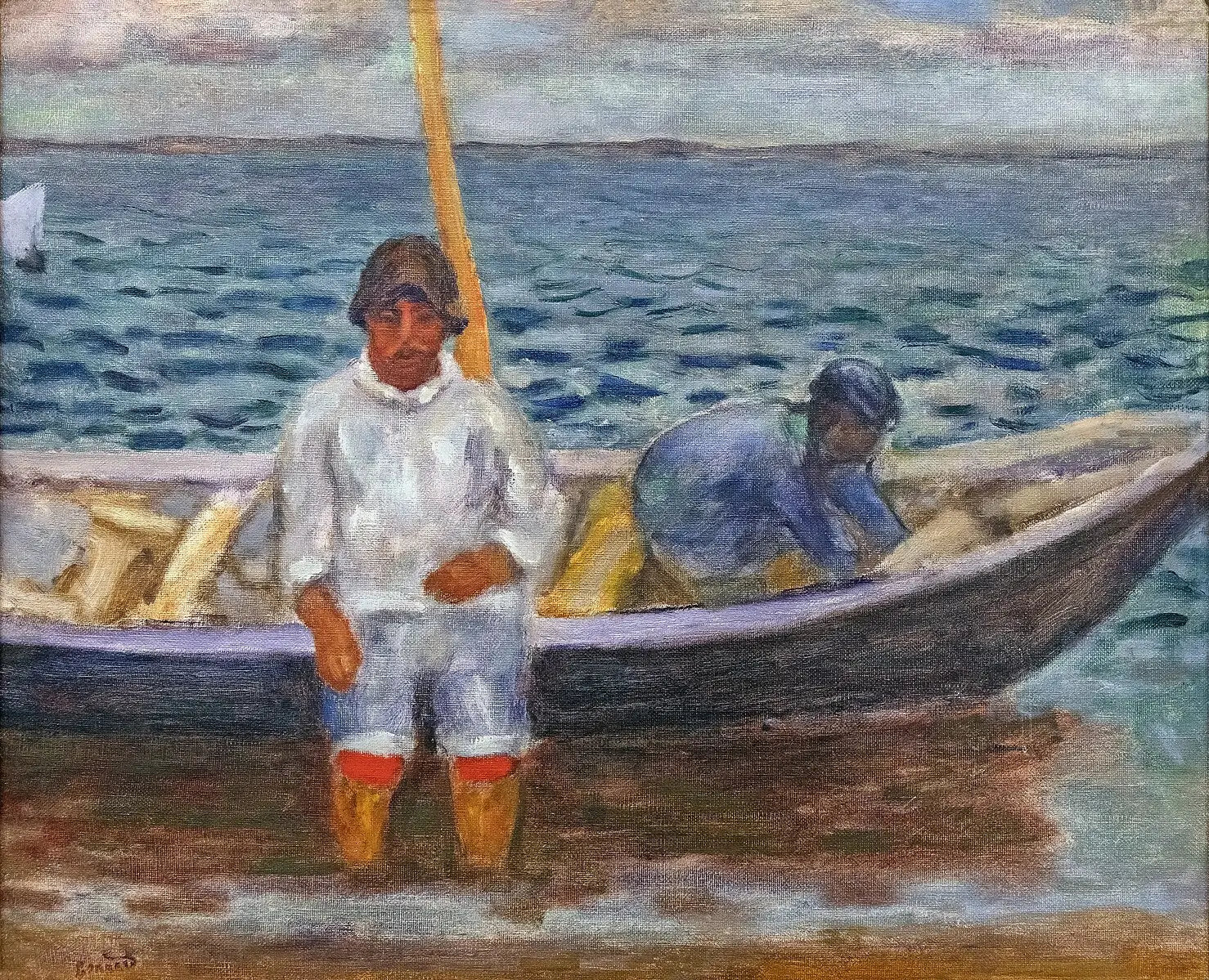 Les Pêcheurs - Pierre Bonnard image 1 copie de tableau peinte à la main