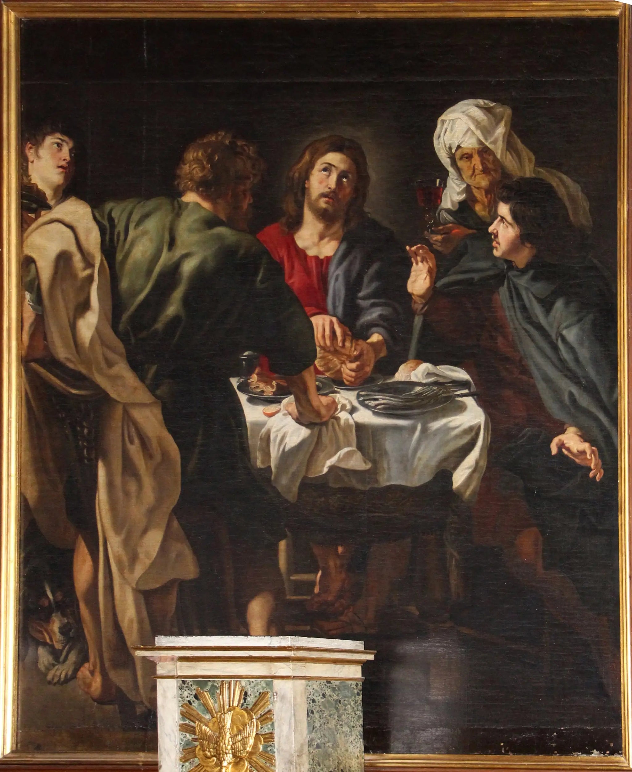 Les Pèlerins d'Emmaüs - Peter Paul Rubens image 1 tableau peint à l’huile sur toile