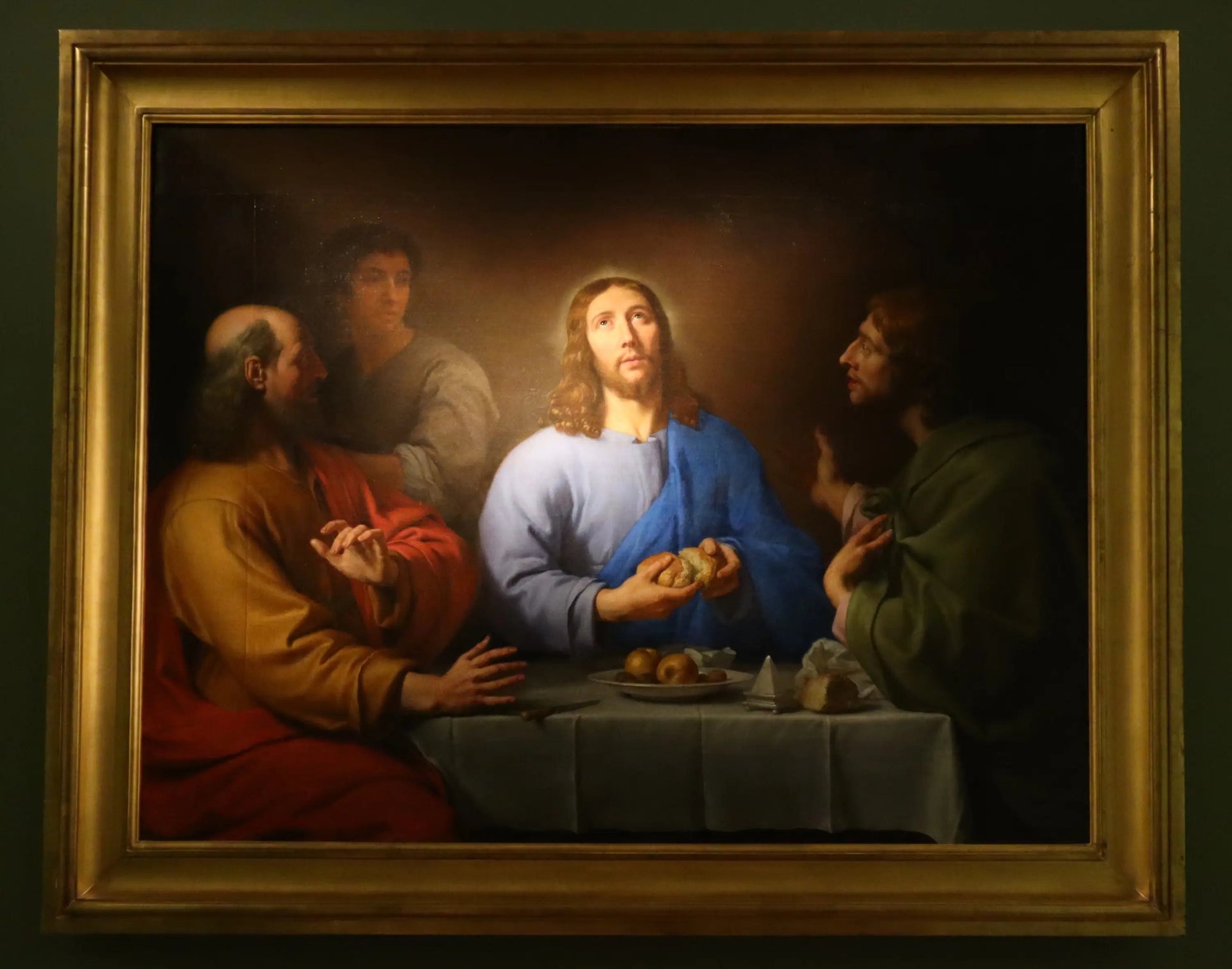 Les pèlerins d'Emmaüs - Philippe de Champaigne image 1 reproduction de peinture à l’huile