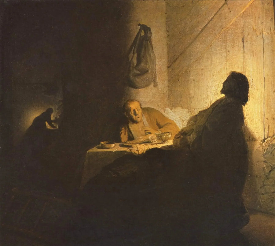 Les pèlerins d'Emmaüs - Rembrandt