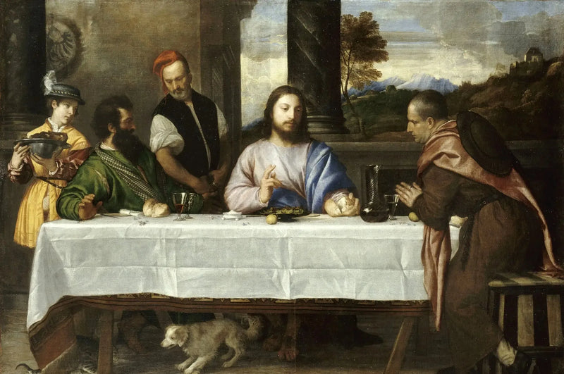 Les Pèlerins d'Emmaüs - Titian