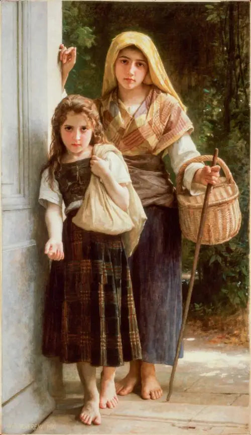 Les Petites Mendiantes - Bouguereau image 1 reproduction artisanale de tableau