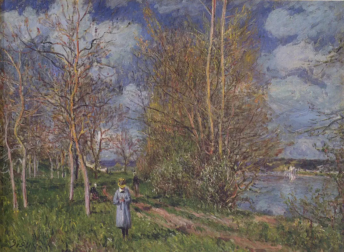 Les Petits Prés au printemps, By - Alfred Sisley image 1 reproduction réalisée par Alpha Reproduction
