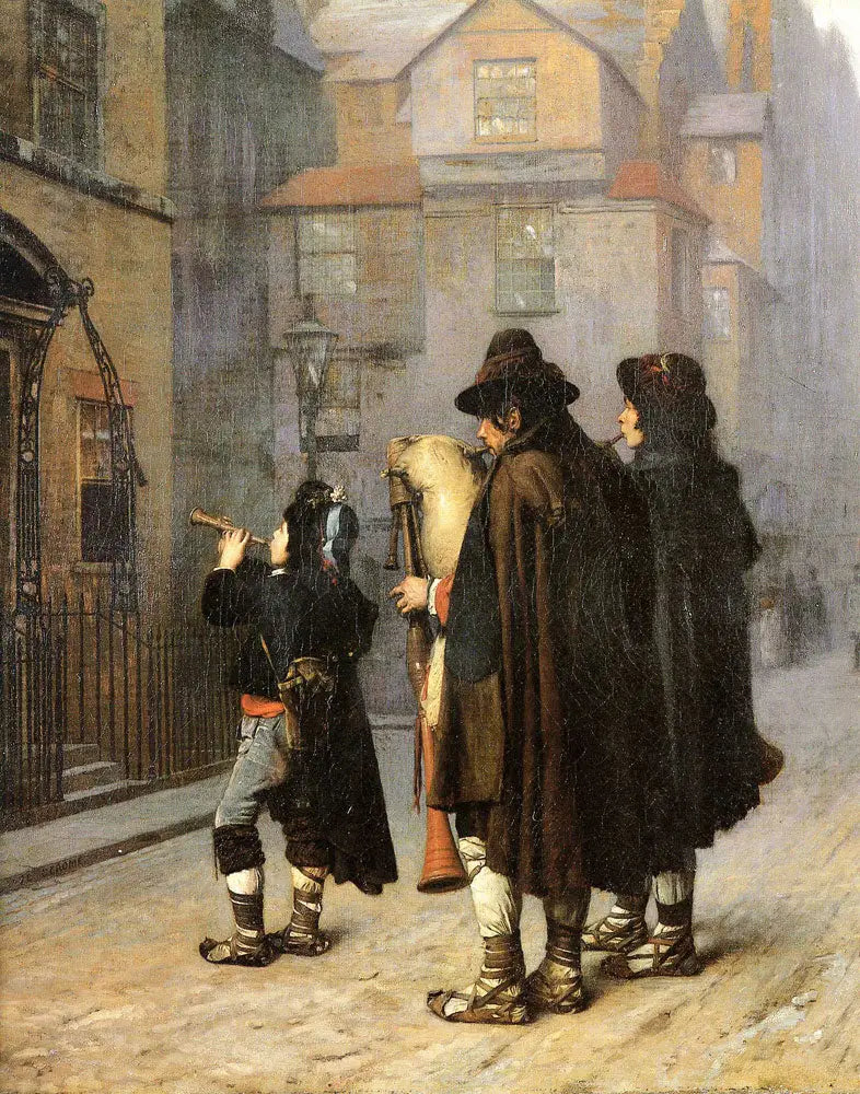 Les pifferari (1870) - Jean-Léon Gérôme image 1 copie peinte à la main à l’huile