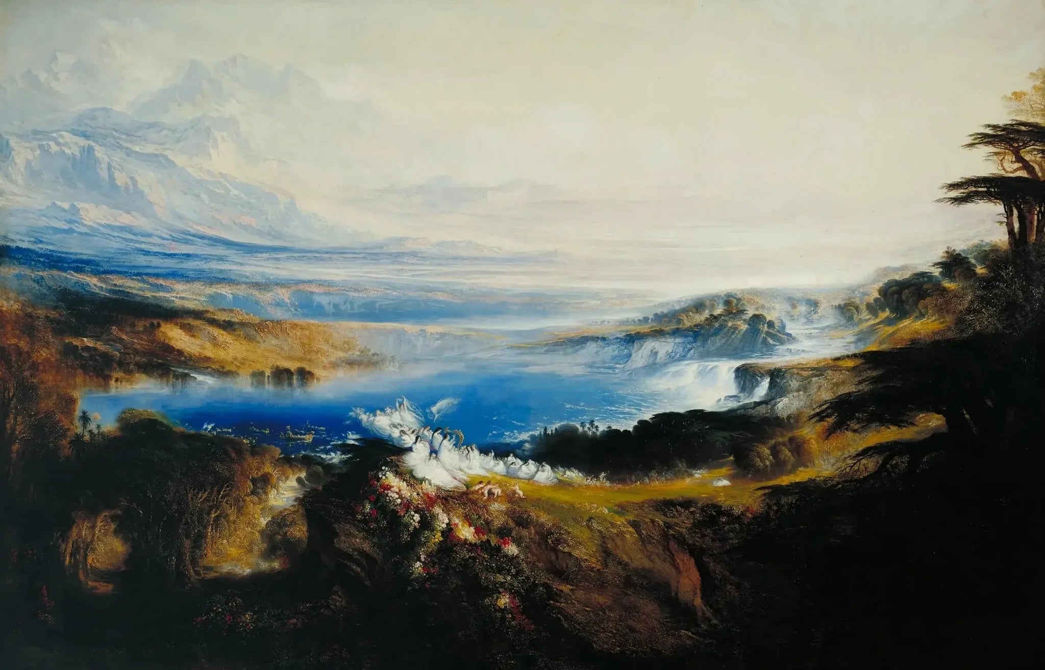Les Plaines du Paradis - John Martin image 1 copie de tableau peinte à la main