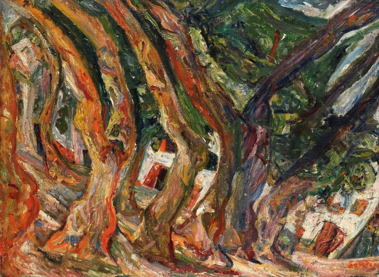Les Platanes à Céret - Chaïm Soutine image 1 reproduction réalisée par Alpha Reproduction