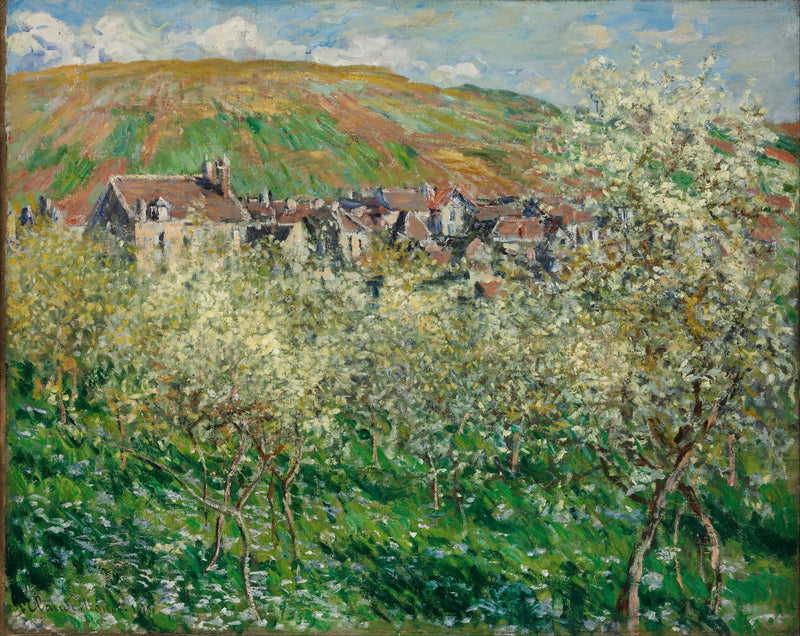 Les pommiers à fleurs - Claude Monet