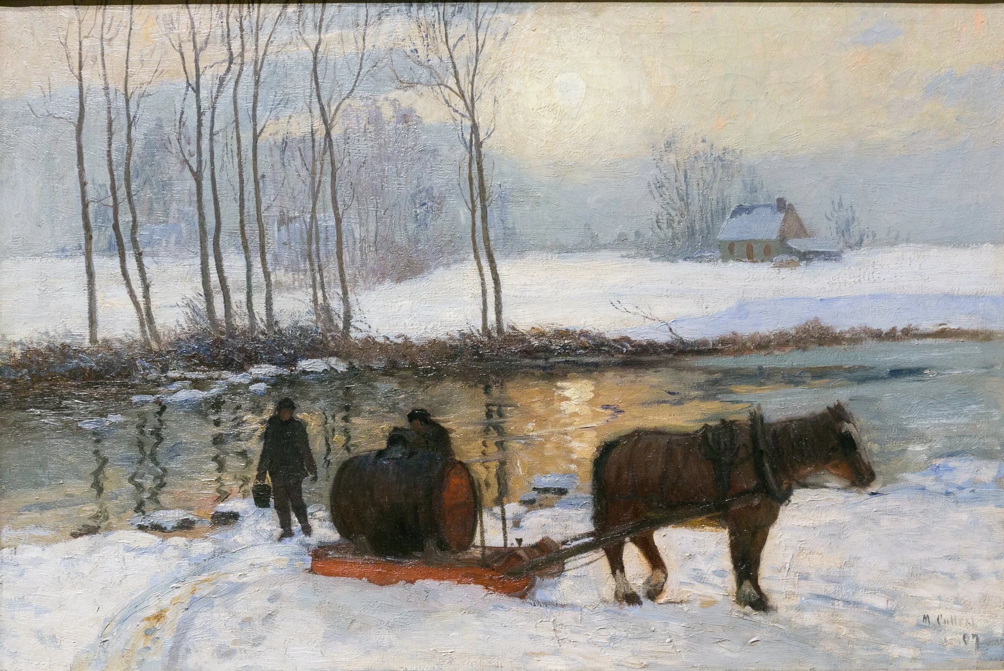 Les porteurs d'eau - Maurice Galbraith Cullen image 1 reproduction réalisée par Alpha Reproduction