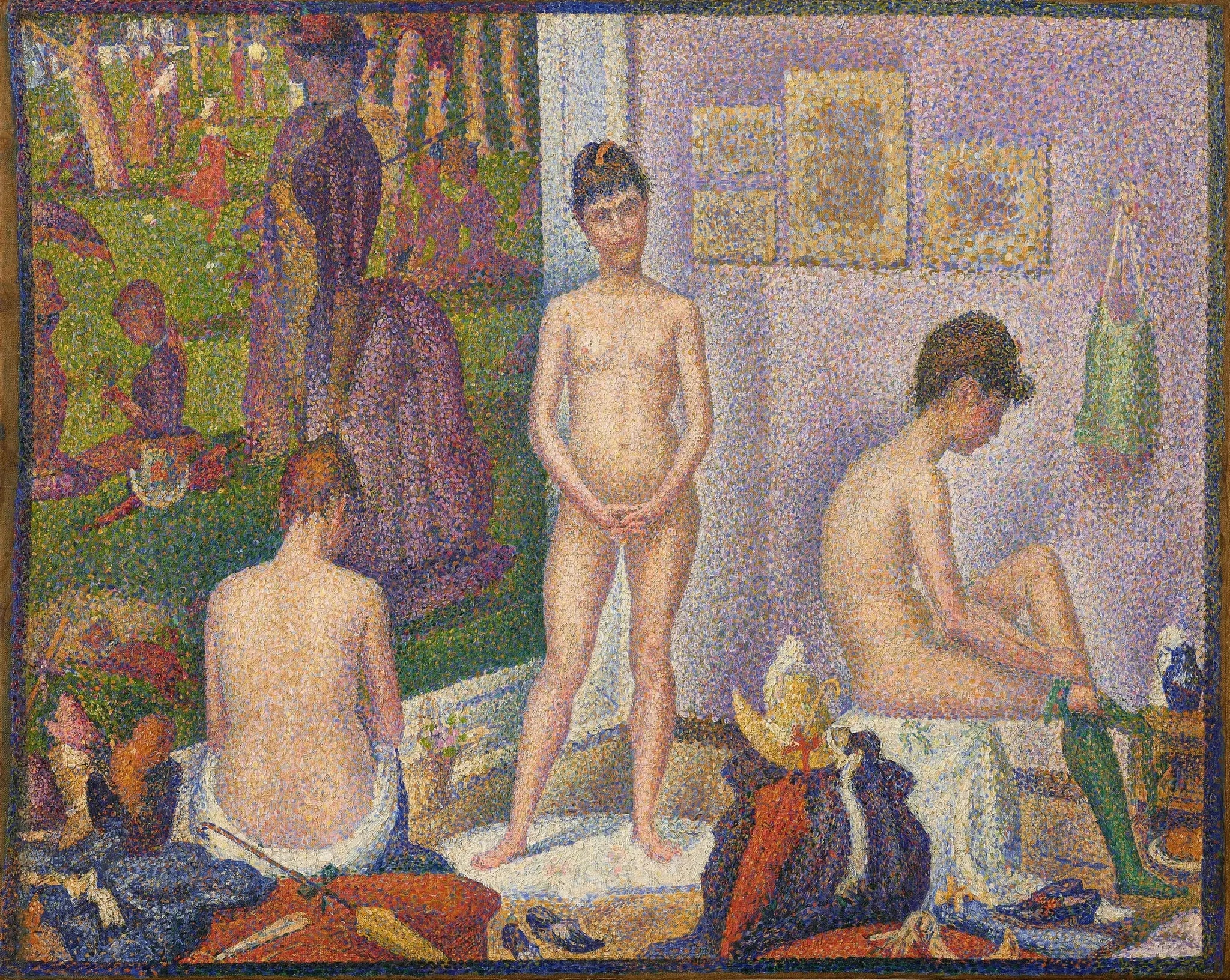 Les Poseuses - Georges Seurat image 1 reproduction artisanale de tableau