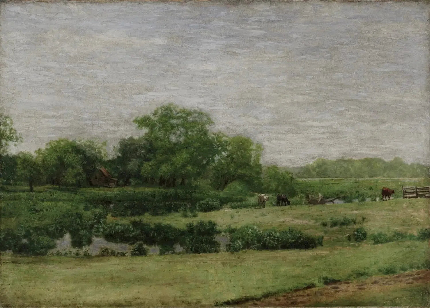 Les prés, Gloucester - Thomas Eakins image 1 reproduction de peinture à l’huile