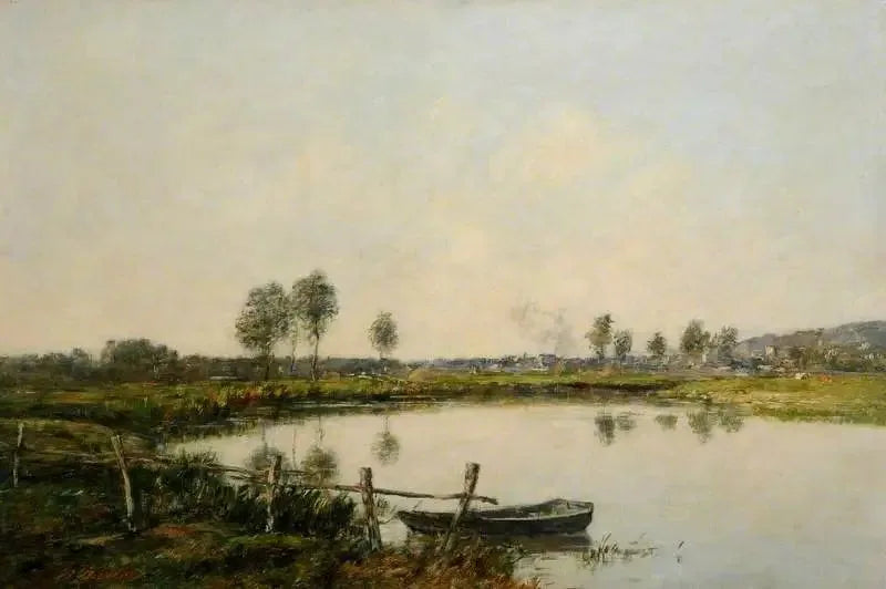 Les prés humides de Deauville, France - Eugène Boudin