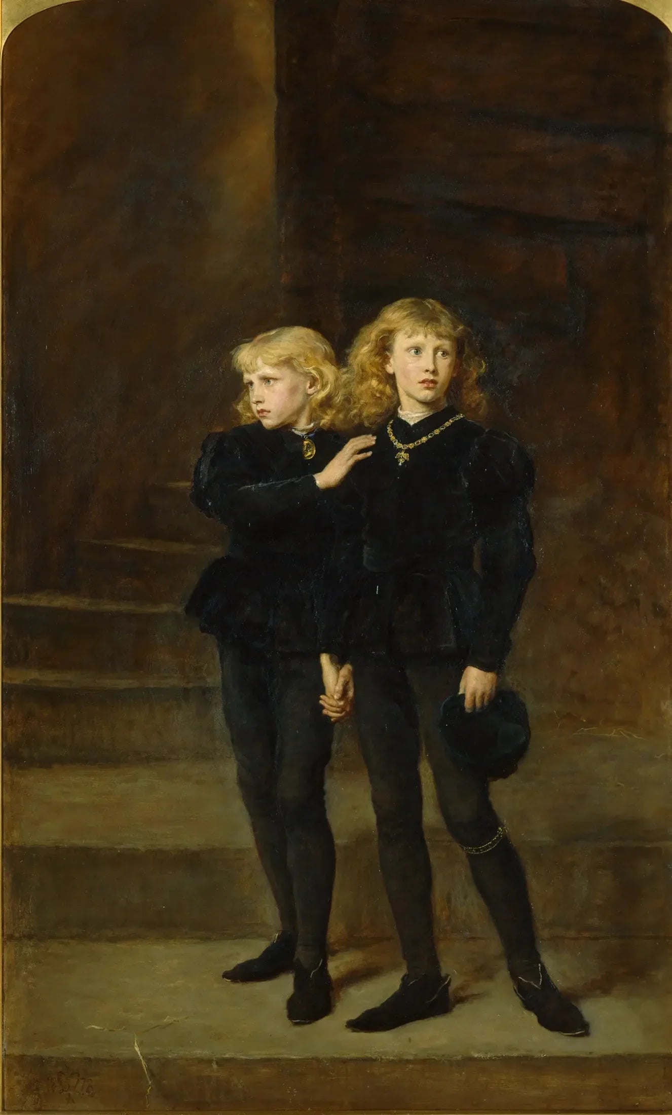 Les Princes dans la Tour - John Everett Millais image 1 reproduction de peinture à l’huile