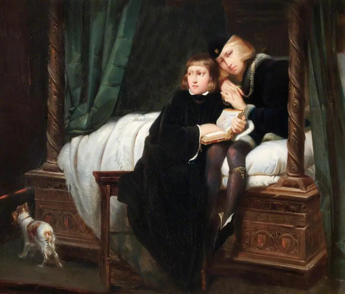 Les Princes de la Tour (Édouard V et le duc d'York) - Paul Delaroche image 1 reproduction artisanale de tableau