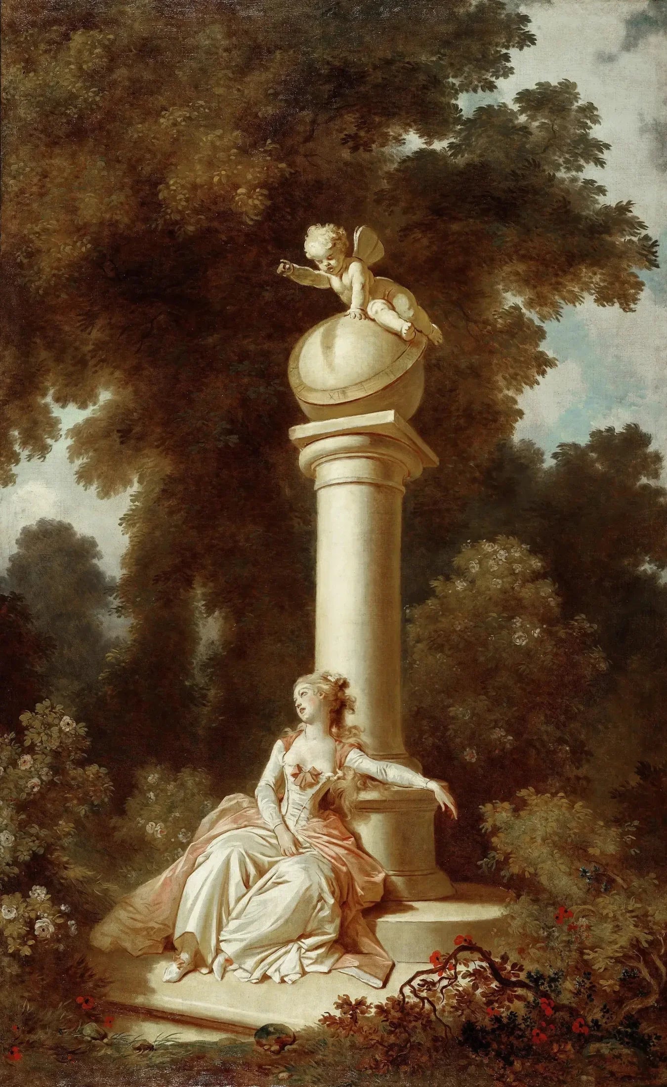 Les Progrès de l'amour : Rêverie - Jean-Honoré Fragonard image 1 reproduction artisanale de tableau