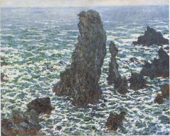 Les Pyramides de Port-Coton, Belle-Île-en-Mer - Claude Monet
