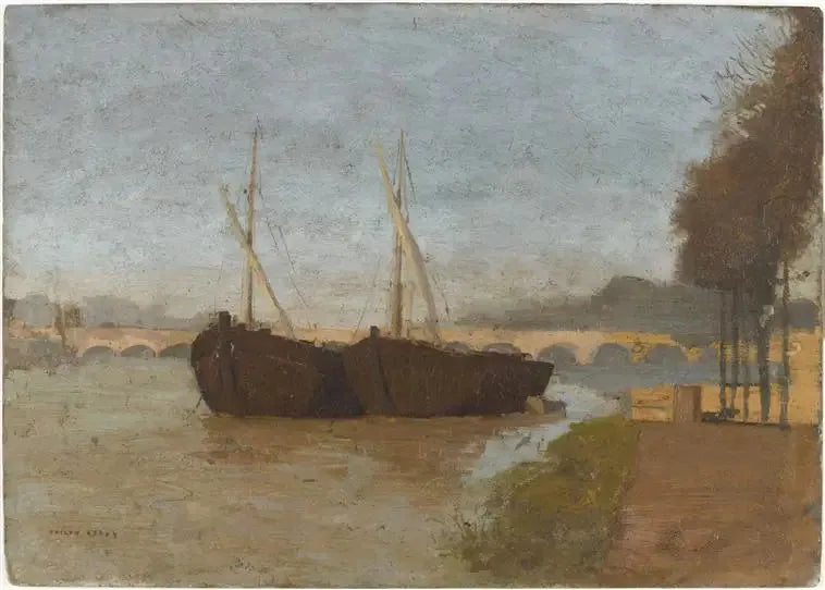 Les Quais à Bordeaux - Odilon Redon image 1 copie peinte à la main à l’huile