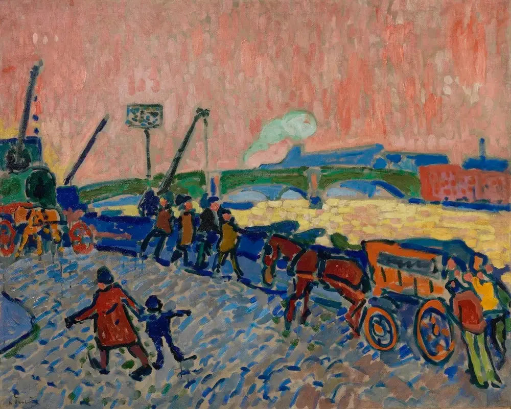 Les Quais de la Tamise - André Derain image 1 reproduction de peinture à l’huile