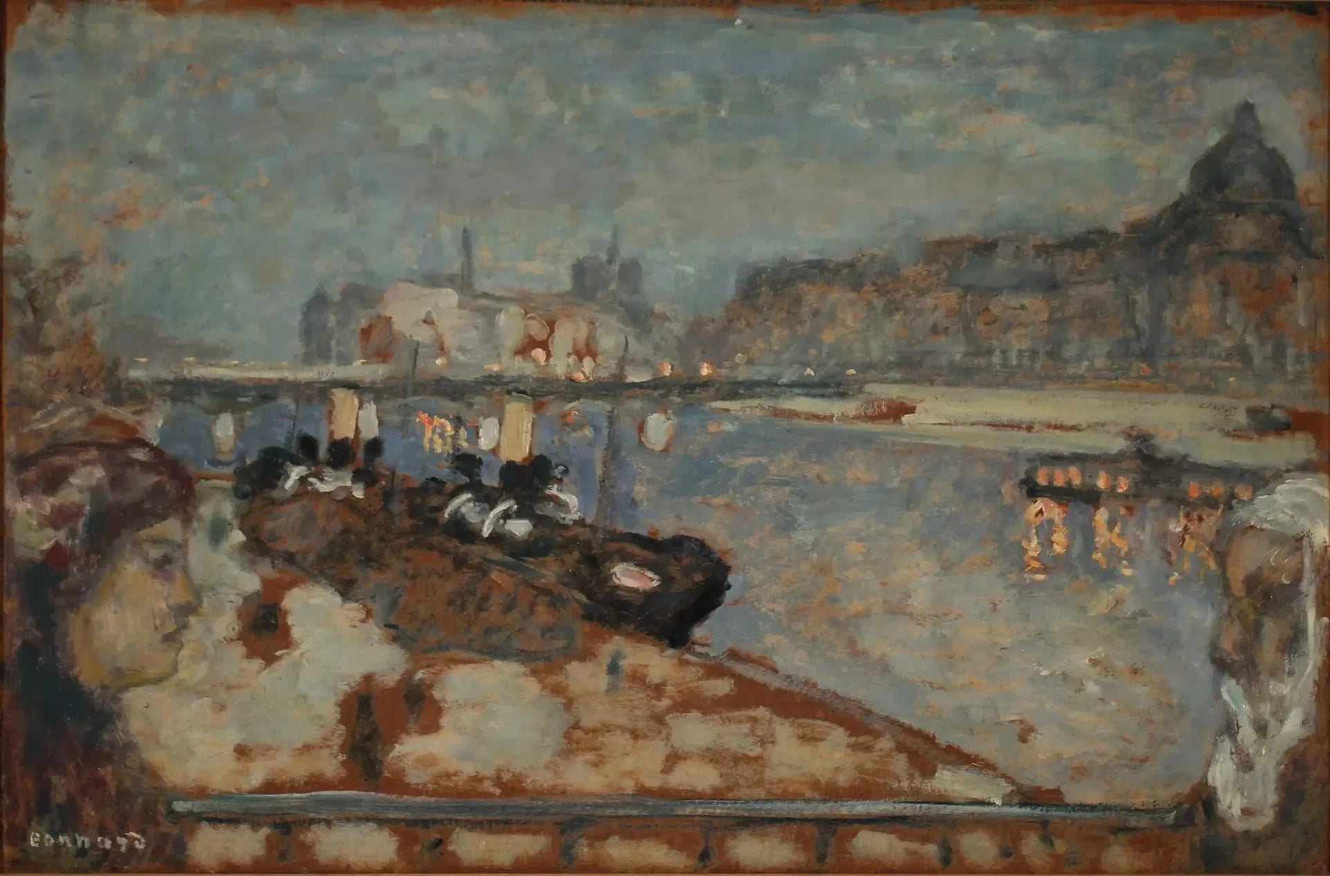 Les quais de Paris - Pierre Bonnard image 1 tableau peint à l’huile sur toile