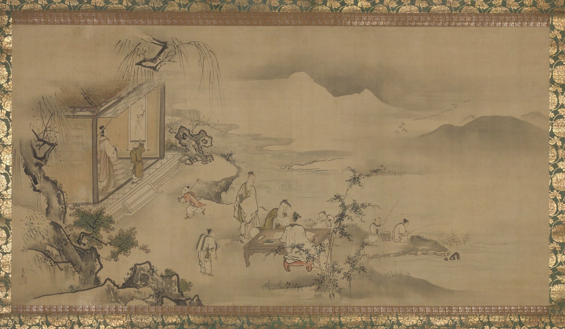 Les Quatre Accomplissements, Kanō Tsunenobu, 1700