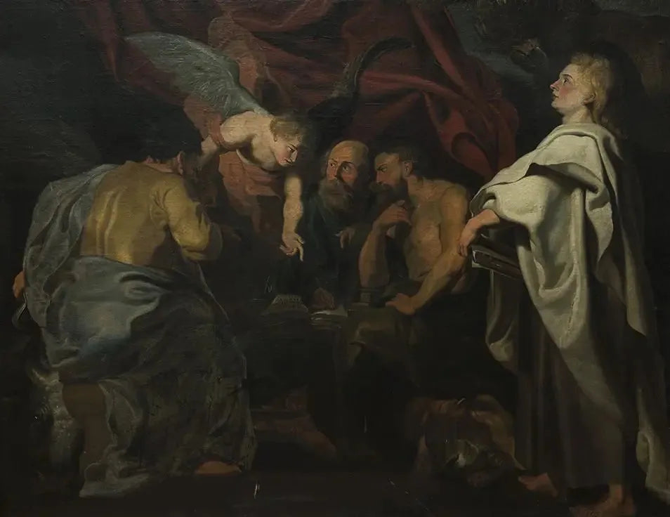 Les quatre évangélistes - Peter Paul Rubens image 1 reproduction artisanale de tableau