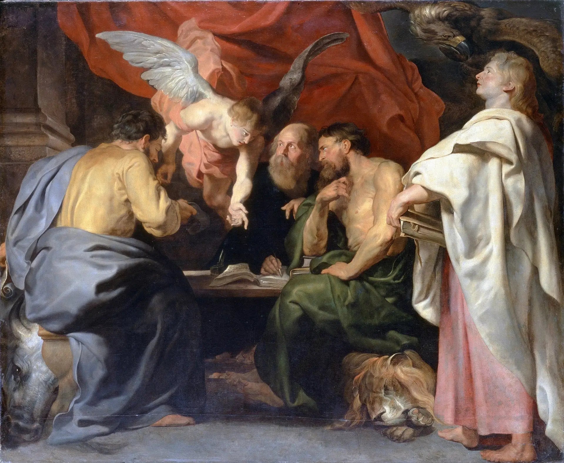 Les quatre évangélistes - Peter Paul Rubens image 1 copie peinte à la main à l’huile