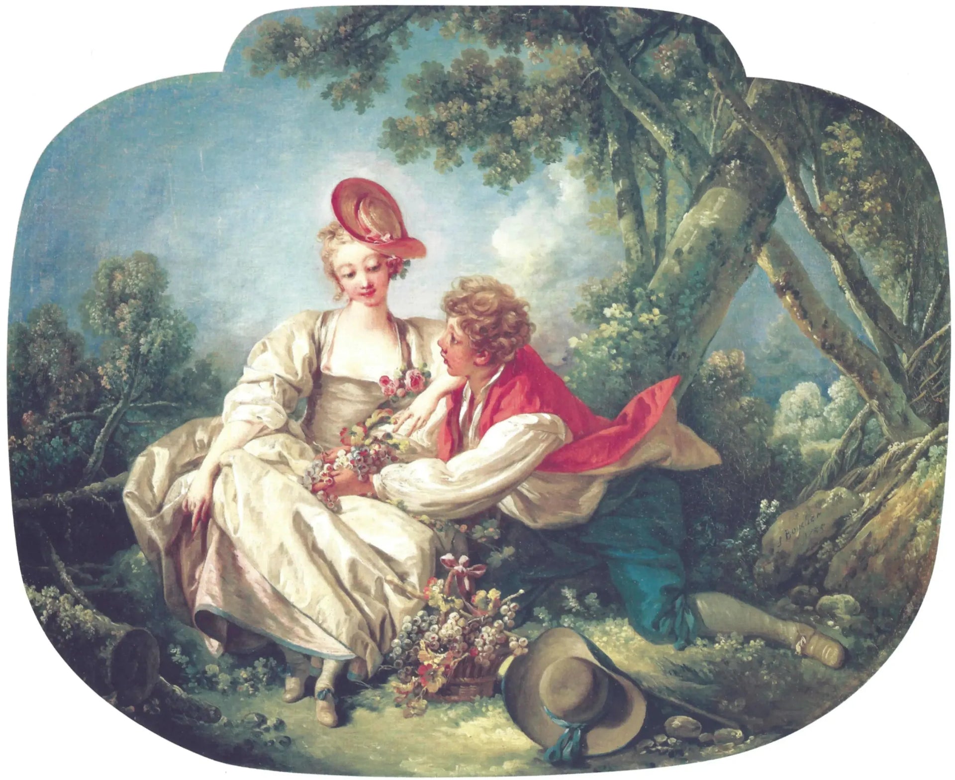 Les Quatre Saisons : Automne - François Boucher image 1 reproduction artisanale de tableau