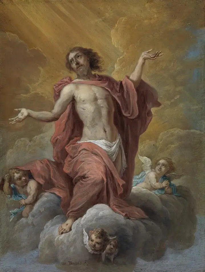 Les quinze secrets du rosaire : l'ascension du Christ - David Teniers le Jeune image 1 reproduction d’œuvre d’art à l’huile