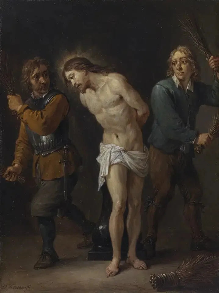Les quinze secrets du rosaire : la flagellation du Christ - David Teniers le Jeune image 1 reproduction réalisée par Alpha Reproduction