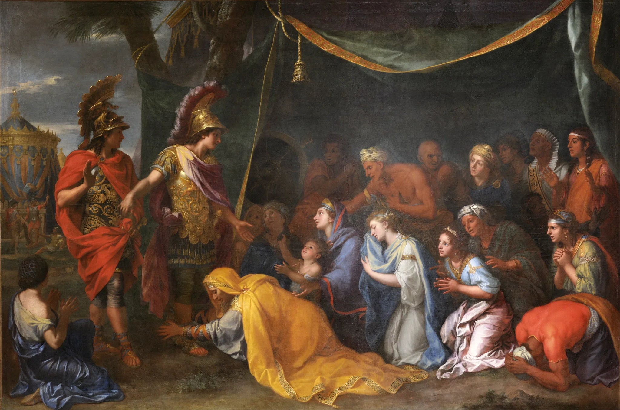 Les Reines de Perse aux pieds d'Alexandre - Charles Le Brun image 1 copie peinte à la main à l’huile