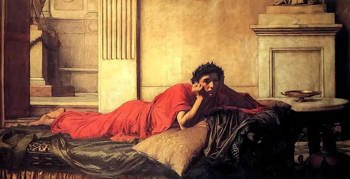 Les remords de Néron après le meurtre de sa mère - John William Waterhouse image 1 reproduction de peinture à l’huile