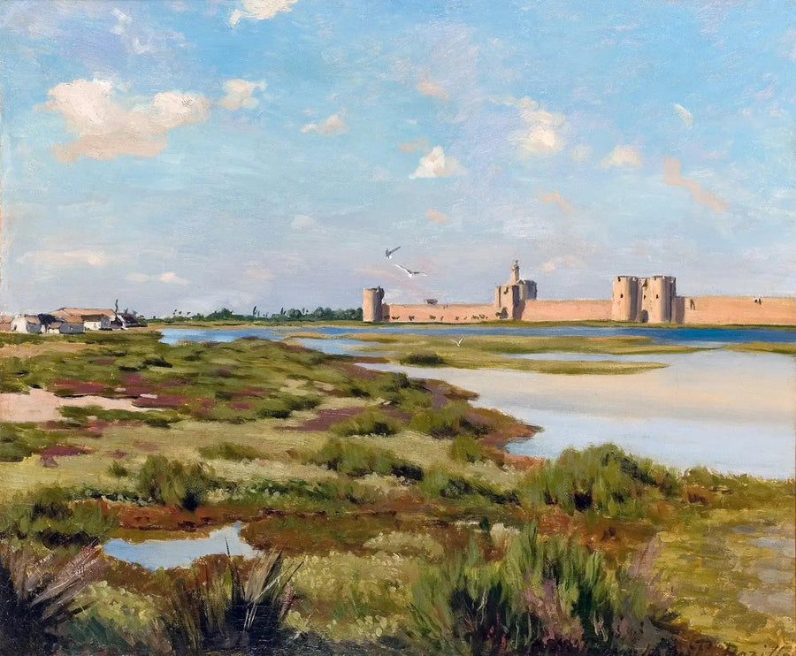 Les Remparts d'Aigues-Mortes - Frédéric Bazille