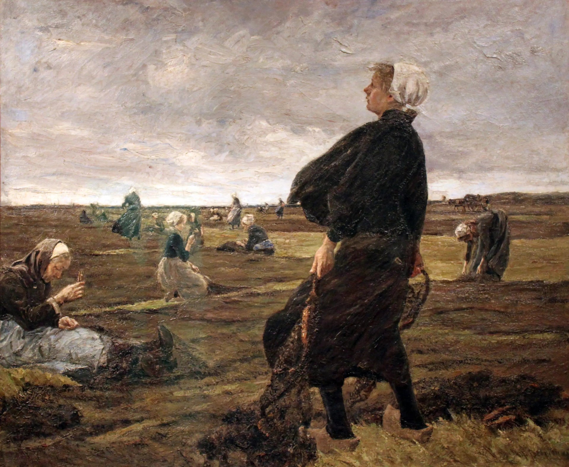 Les réparateurs de filets - Max Liebermann image 1 reproduction d’œuvre d’art à l’huile