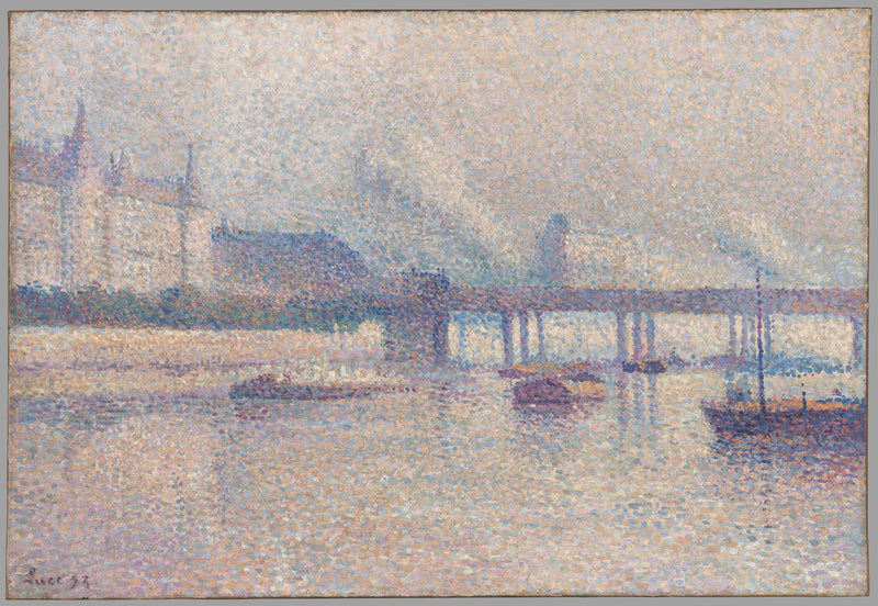 Les rives de la Seine à Paris - Maximilien Luce