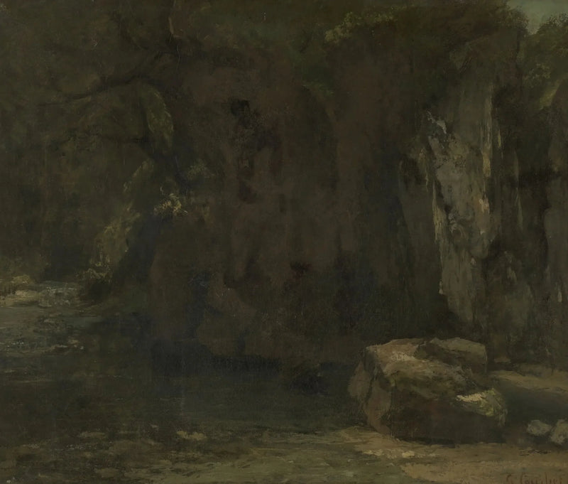Les rochers de la Loue - Gustave Courbet