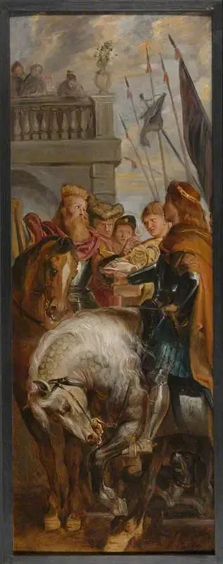 Les rois Clotaire et Dagobert se disputent avec un héraut - Peter Paul Rubens