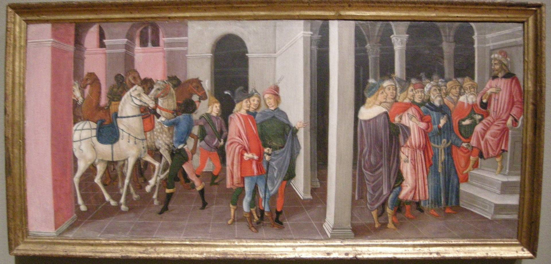 Les Rois mages devant Hérode - Matteo di Giovanni image 1 reproduction d’œuvre d’art à l’huile