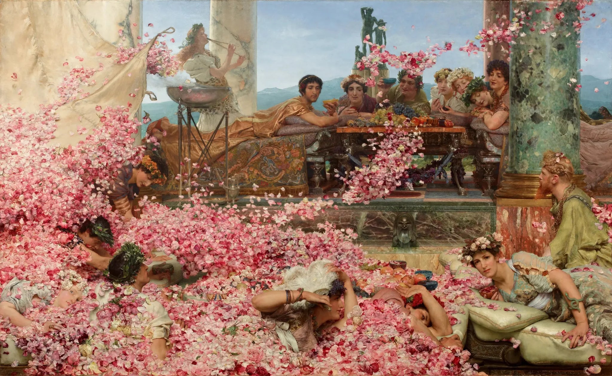 Les Roses d'Héliogabale - Lawrence Alma-Tadema image 1 reproduction d’œuvre d’art à l’huile