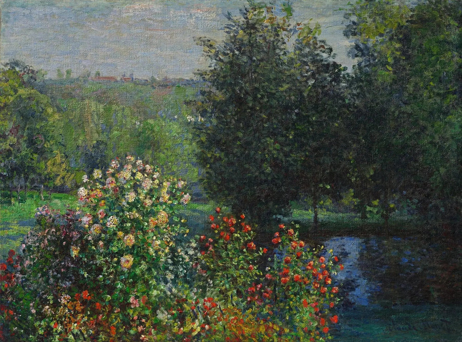Les rosiers dans le jardin de Montgeron - Claude Monet